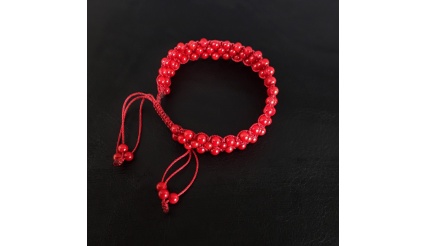 Blood Flower of the Marquis, energy infused charm gemstone bracelet